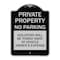 Signmission Private Property No Parking Violators Will Be Towed Away at Vehicle Owners Expense, BS-1824-23252 A-DES-BS-1824-23252 - alternate 1
